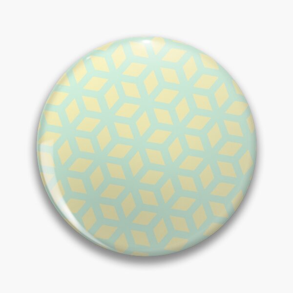 Item preview, Yellow & Blue Cube Diamond Blocks Qbert NeverEnding Textile designed and sold by Alchemy-A-La-G.