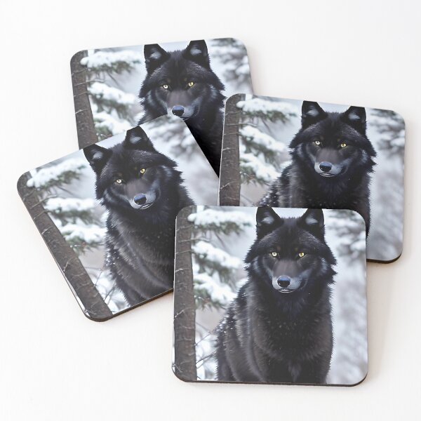 Item preview, Half-Breed Black Wolf designed and sold by ThralStore.