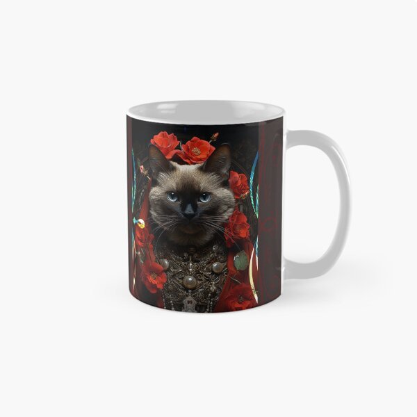 Item preview, Gothic Siamese Cat, Holy Saint Cat Portrait designed and sold by Art.Fusion.Studio.