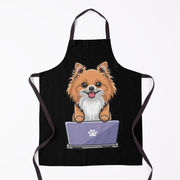 Item preview, Pomeranian with laptop designed and sold by Blemenowo.