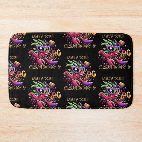 Item preview, Whos your crawdaddy crawfish mardi gras  designed and sold by ArtFeverShop.