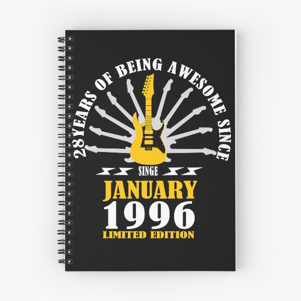 Item preview, 28 Geburtstag Retro Vintage Gitarristen Gitarrenliebhaber JANUARY designed and sold by studiopekepeke.