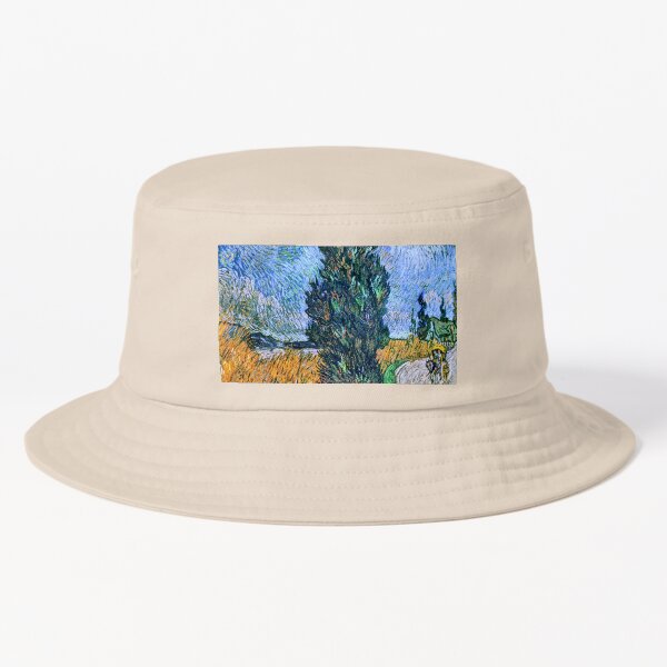 Vista previa del artículo con la obra «El camino de Vincent van Gogh con Cypress y Star», diseñado y vendido por Vintage Visions Art.