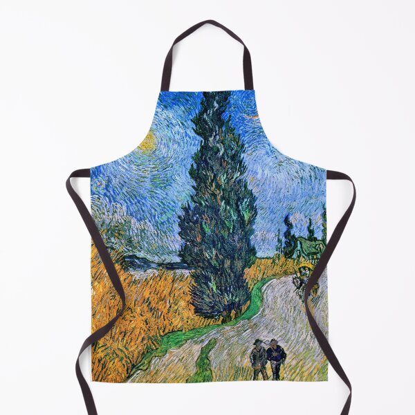 Item preview, Vincent van Gogh's Road with Cypress and Star designed and sold by NikoVerse Studio.