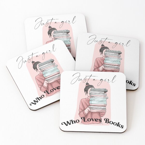 Item preview, Just a girl who loves books designed and sold by HippieShackAL.