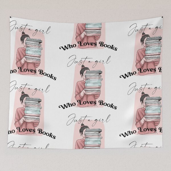 Item preview, Just a girl who loves books designed and sold by HippieShackAL.