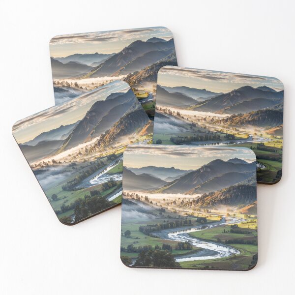 Item preview, Serene Valley Morning designed and sold by Miguel's AI Store.