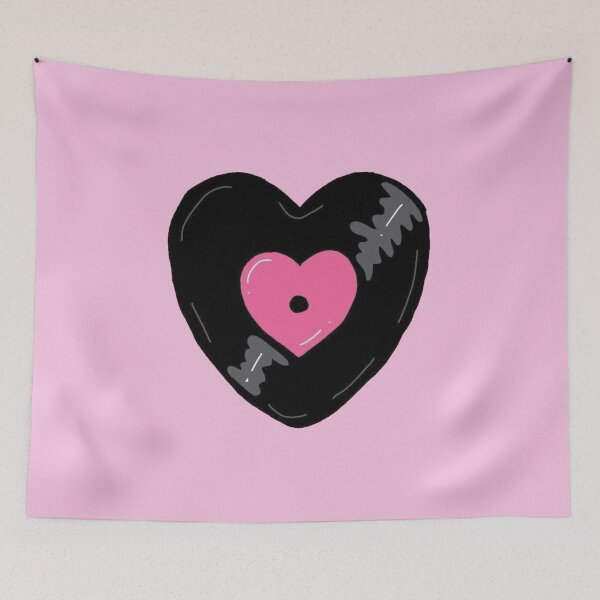 Item preview, trendy heart music disc designed and sold by ninisinterlude.