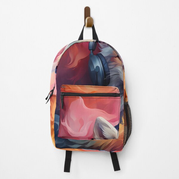 Item preview, Artic fox wearing headphones. designed and sold by acbdesign.