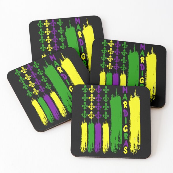 Item preview, Mardi Gras Flag  designed and sold by NDaZone.
