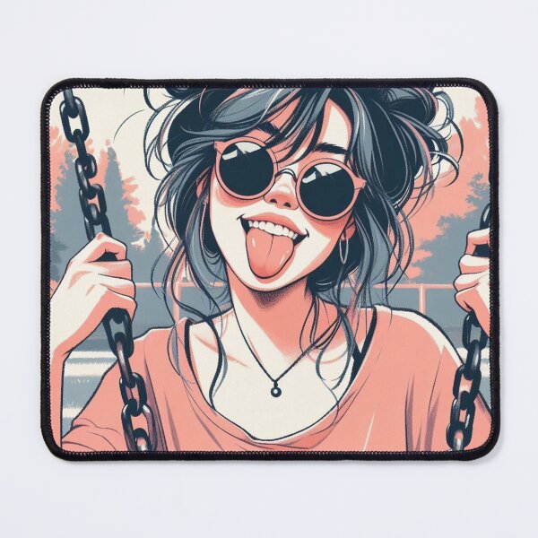 Item preview, Chica valiente en un columpio en el parque designed and sold by Biothurgy.