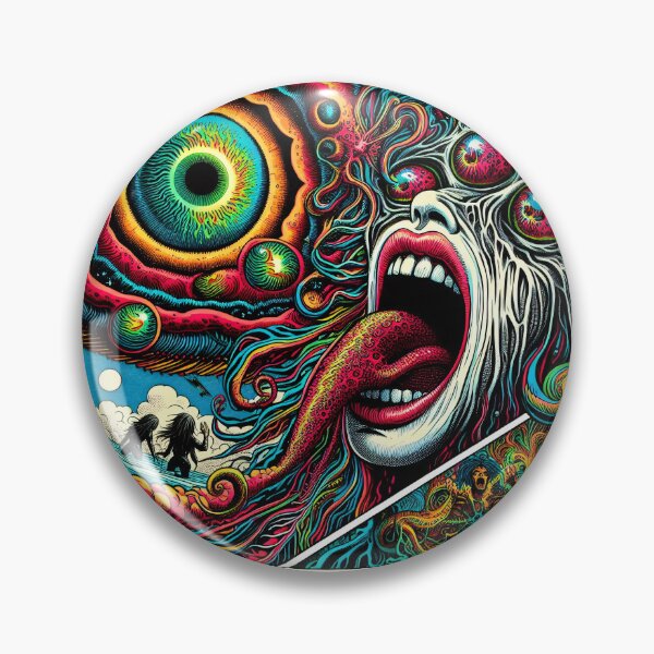 Item preview, Trippy Cosmic Psychedelic Intergalactic God designed and sold by AIPixelMaster.
