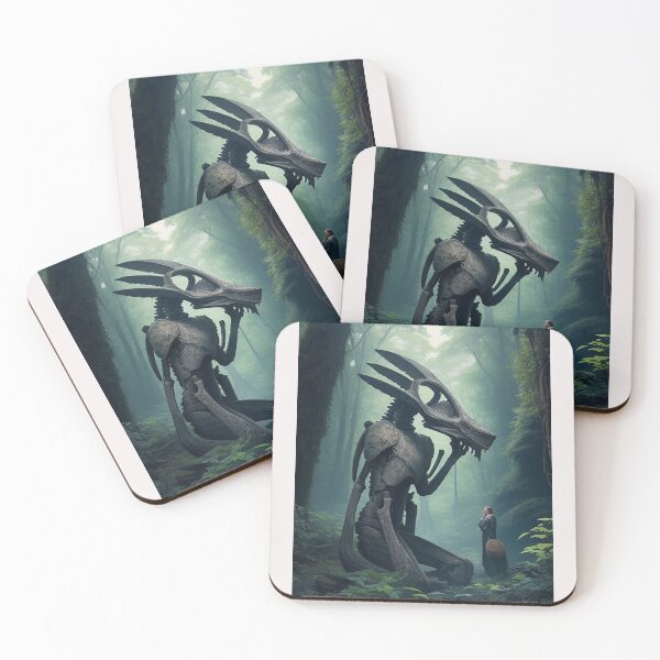 Item preview, ancient alien first encounter with a human being in the forest designed and sold by Carlos Gudino.