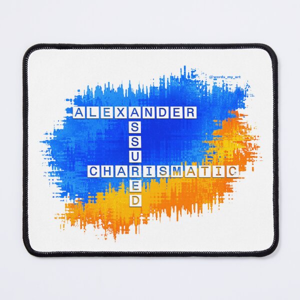 Item preview, Alexander, Assured and Charismatic Crossword designed and sold by words-my-art.