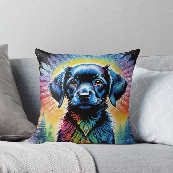 Item preview, Guardian of the Celestial Forest: A Canine Spirit's Radiance designed and sold by ReachingMyDreams.