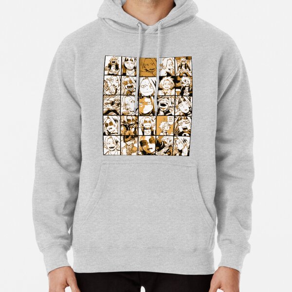 BNHA Kaminari Denki collage Pullover Hoodie