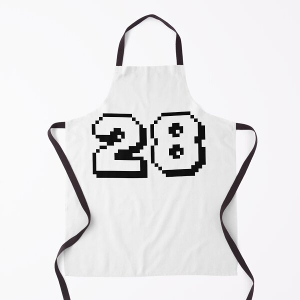 Item preview, 28, twenty-eight, white, retro video game, 1 up! designed and sold by Numbers-Art.