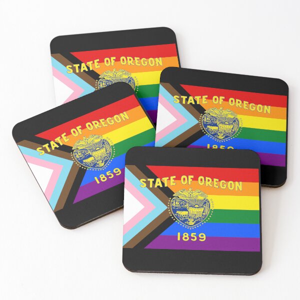 Item preview, Oregon Progress Pride Flag designed and sold by WokeBespoke.