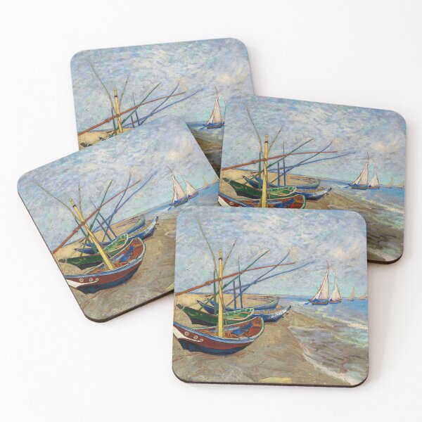 Item preview, Vincent van Gogh's Fishing Boats on the Beach at Saintes-Maries designed and sold by My Artprintz.