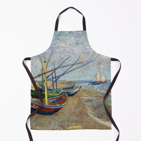 Item preview, Vincent van Gogh's Fishing Boats on the Beach at Saintes-Maries designed and sold by NikoVerse Studio.