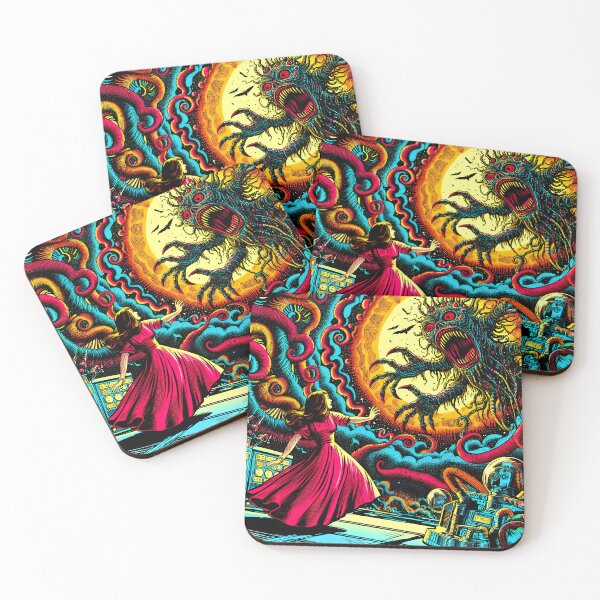 Item preview, Compelled To Open The Trippy Psychedelic Monster Gateway designed and sold by AIPixelMaster.
