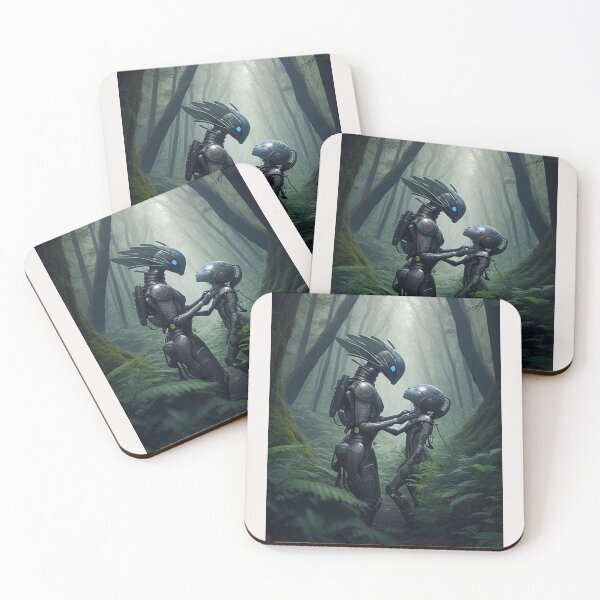 Item preview, encounter of friendship in Costa Rica between two races of aliens on planet earth designed and sold by Carlos Gudino.