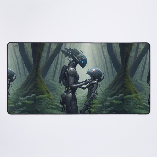 Item preview, encounter of friendship in Costa Rica between two races of aliens on planet earth designed and sold by Carlos Gudino.