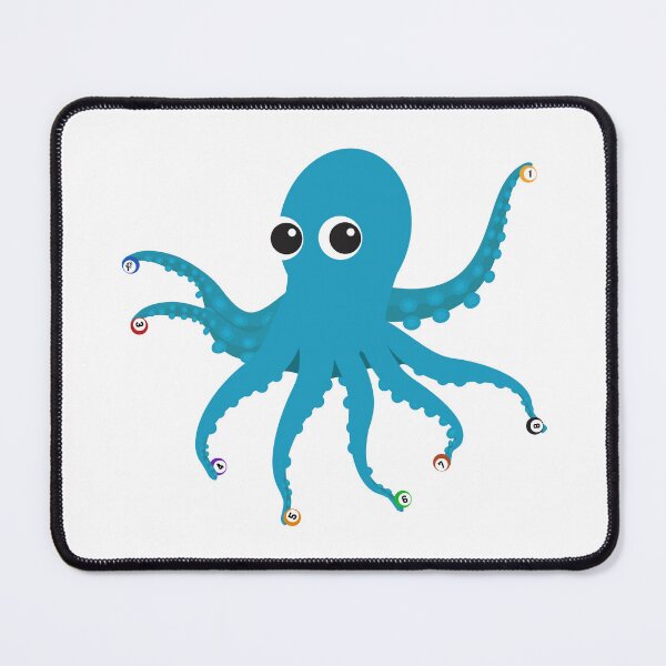 Item preview, 8 Ball Pool Octopus Illustration Transparent (Animal x Sports) designed and sold by PauloDesigns97.