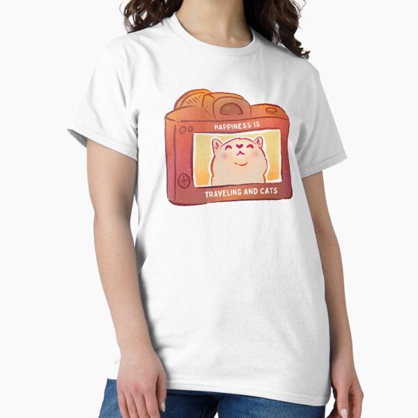 Item preview, Happiness is Traveling and Cats (Camera/Photographer) designed and sold by MarhabaClub.