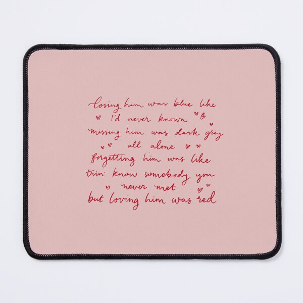 Item preview, Red lyrics designed and sold by cranberryrose22.