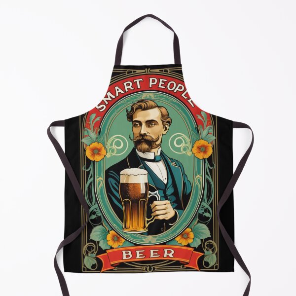 Item preview, Smart People™ Brand Beer Label designed and sold by YuckyCat.