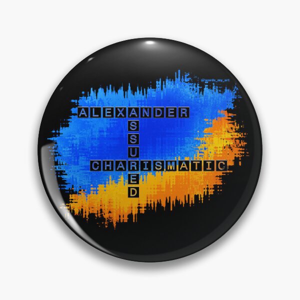 Item preview, Alexander, Assured and Charismatic Crossword designed and sold by words-my-art.