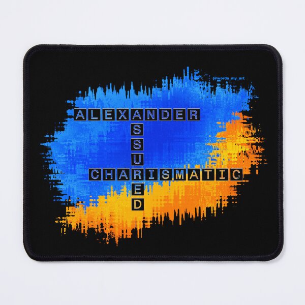 Item preview, Alexander, Assured and Charismatic Crossword designed and sold by words-my-art.