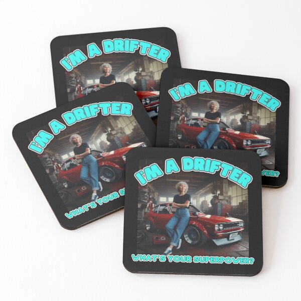 Item preview, I'm a Drifter, whats your SuperPower? Japanese Woman Drifter designed and sold by Michael van der Hoorn.