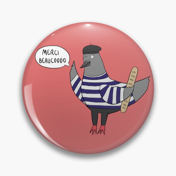 Item preview, Funny French Pigeon Pun designed and sold by lifeofmrchicken.
