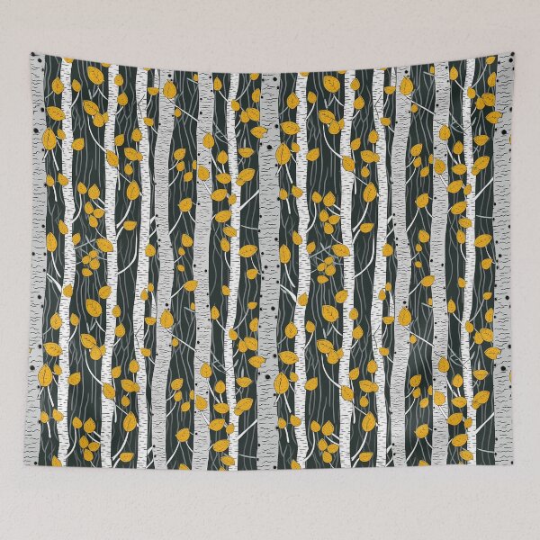 Item preview, Bosque de abedules de otoño designed and sold by Tabble-Dabble.