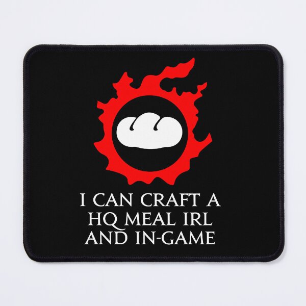 Item preview, I can craft a HQ meal irl and in-game - Culinarian funny MMORPG FFXIV designed and sold by Japatonic Shop.