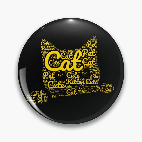 Item preview, Yellow Cat Made of Words designed and sold by Promoc.