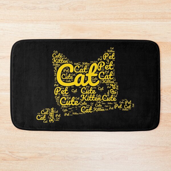 Item preview, Yellow Cat Made of Words designed and sold by Promoc.