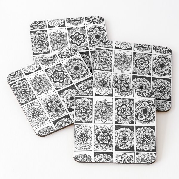 Item preview, Monochrome Blooms designed and sold by ArtRealmbyTia.