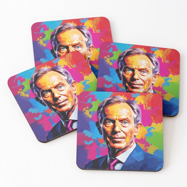 Artikelvorschau, Tony Blair Pop Art 1 entworfen und verkauft von AstroRisq.