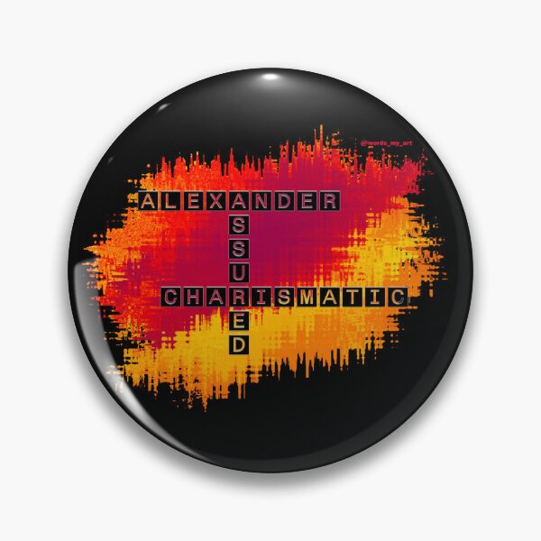 Artikelvorschau, Alexander, sicheres und charismatisches Kreuzworträtsel entworfen und verkauft von words-my-art.