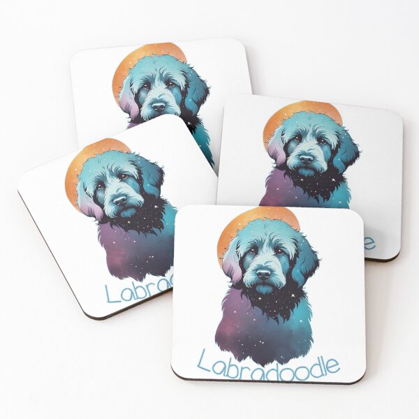 Item preview, Starry Labradoodle Print designed and sold by Thehatinthecat.