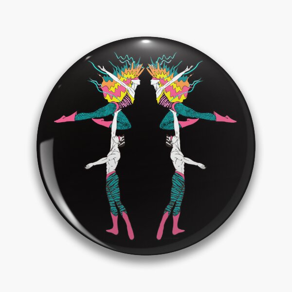 Item preview, Neon Dance sisters on dark shirts designed and sold by Glenn & Robert Davis.