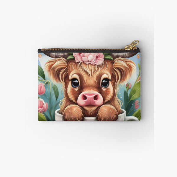 Item preview, Cute Baby Highland Cow With flowers Calf Animal Coffee Cup designed and sold by UnivStore.