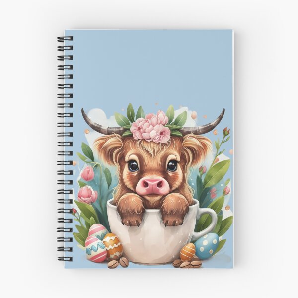 Item preview, Cute Baby Highland Cow With flowers Calf Animal Coffee Cup designed and sold by UnivStore.