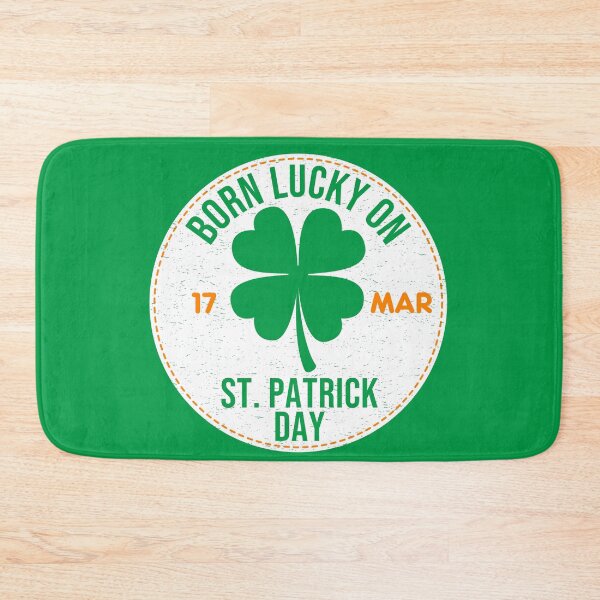 Item preview, Born Lucky On, Birthday on 17 March designed and sold by aBITofMAGIC.