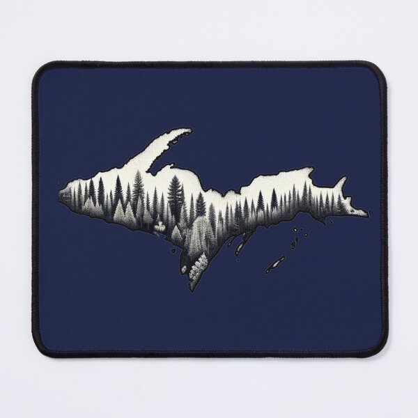 Item preview, Upper Peninsula Beautiful Forest Trees Black & White designed and sold by bzdeb.