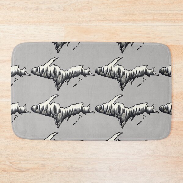 Item preview, Upper Peninsula Beautiful Forest Trees Black & White designed and sold by bzdeb.