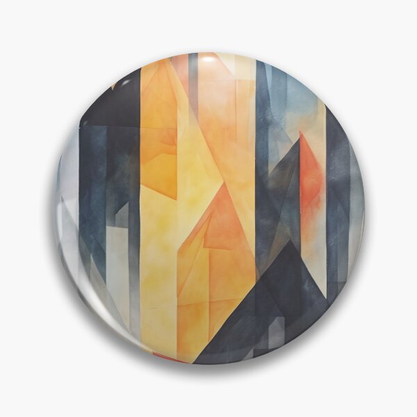 Item preview, Colorful Cubist City designed and sold by DeMuurdecoratie.